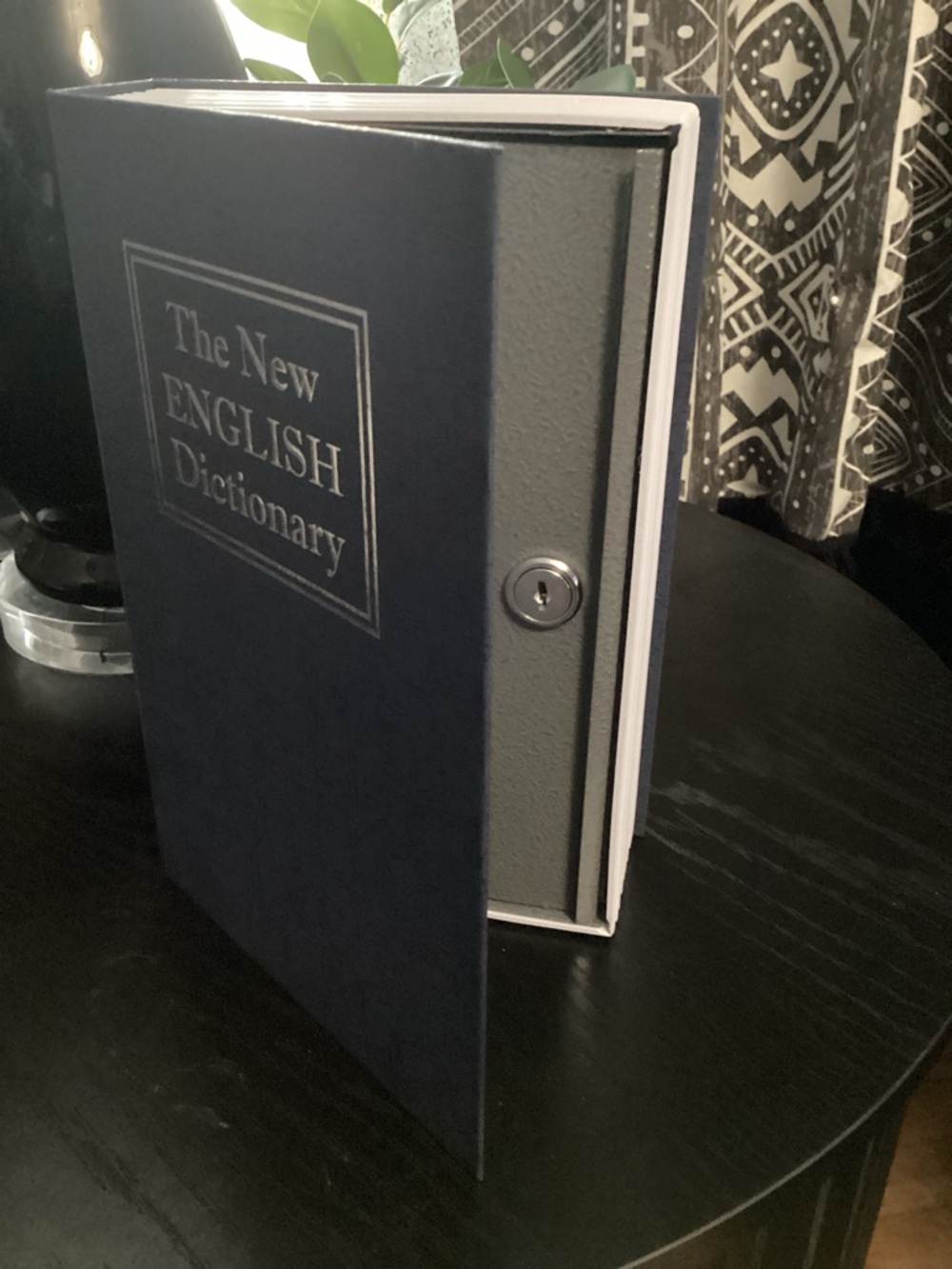 Hidden Storage Safe Book Box - Navy Blue The English Dictionary